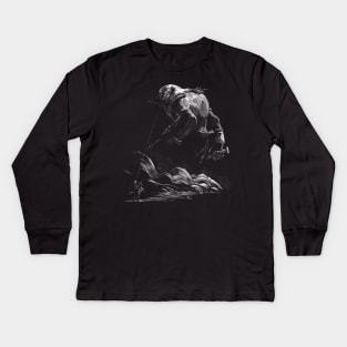 Colossal Shadows Kids Long Sleeve T-Shirt